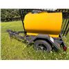 Image 1 : Yellow Steel Tank Trailer with Single Axle
