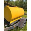 Image 3 : Yellow Steel Tank Trailer with Single Axle