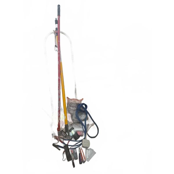 Workshop Tools, Safety Gear, and Step Stool