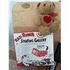 Image 2 : Poker Chip Set with Case, Two Plush Toys, Metal Sign, and Red Ryder Shooting Gallery