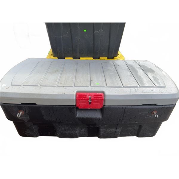 Three-Piece Plastic Storage Totes with Lids
