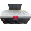 Image 1 : Three-Piece Plastic Storage Totes with Lids