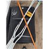 Image 2 : Hospital Bound Mobility Aids: Pair of Aluminium Crutches and Wooden Cane