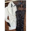 Image 1 : Suzy Shier Women's White Coat M, Le Château Black Dress S, Clutch