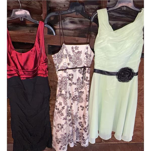 3 Dresses: LightInTheBox, B. Smart, Le Château, Mixed Sizes