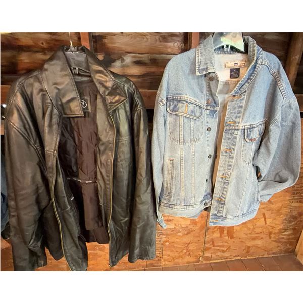 Guccini Leather Co. XL Jacket & Lee Denim XL Jacket
