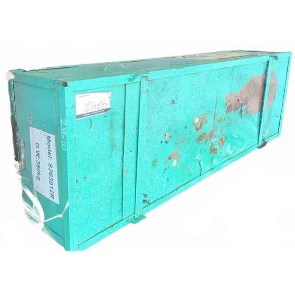 Large Metal Storage Box w/ Contents