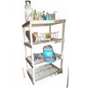 Image 1 : Plastic Utility Shelf with Assorted Hot Tub and Cleaning Products