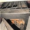 Image 10 : Utility Shelf with Wood Burning Stove, Cast Iron Cauldrons, Propane Tank, Jerry Can