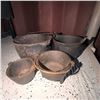 Image 4 : Utility Shelf with Wood Burning Stove, Cast Iron Cauldrons, Propane Tank, Jerry Can