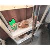 Image 6 : Utility Shelf with Wood Burning Stove, Cast Iron Cauldrons, Propane Tank, Jerry Can