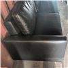 Image 3 : Modern Vegan Leather Futon Sofa with Bottom Pull-Out Bed