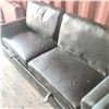 Image 6 : Modern Vegan Leather Futon Sofa with Bottom Pull-Out Bed