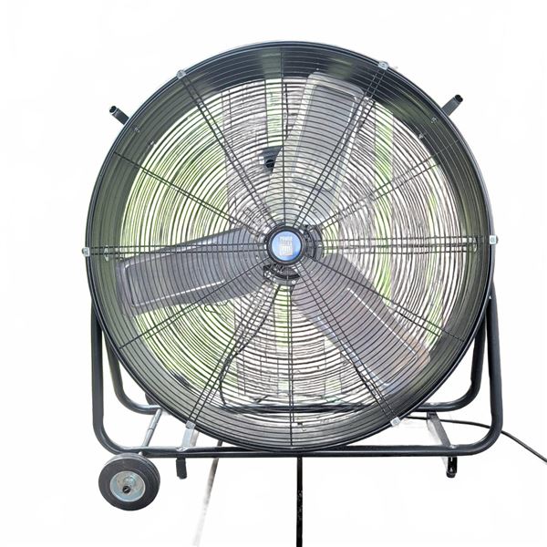 Power Fist Industrial Shop Fan with Metal Blades and Wheeled Frame