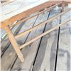 Image 5 : Handmade Oak Bench with Woven Rattan Seat