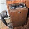 Image 2 : Wooden Wall-Mount Rotary Crank Telephone