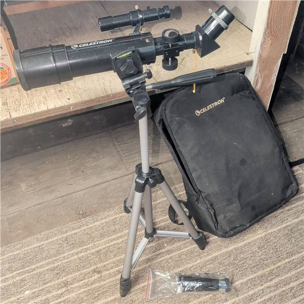 Celestron Telescope with Tripod, 3x Barlow Lens, and Carrying Case
