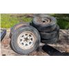 Image 1 : 4 P215/70R15 Tires with Steel Rims