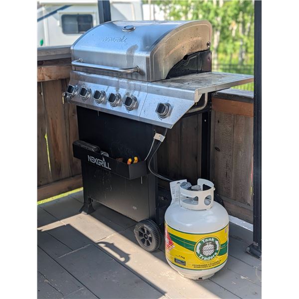 Nexgrill 4-Burner Propane Gas BBQ Grill With 20 lb Tank
