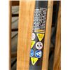 Image 5 : Yard Tools Lot: Ryobi Trimmer, Rake, Axe, Traffic Post