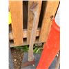 Image 7 : Yard Tools Lot: Ryobi Trimmer, Rake, Axe, Traffic Post