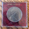Image 1 : 1967 Gibraltar One Crown Coin in Case by Spink London