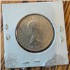 Image 2 : 1958 Canada 50 Cents Silver Coin, Elizabeth II, AU Condition