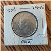Image 2 : 1945 Canada 50 Cents Half Dollar Coin George VI