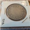 Image 1 : Newfoundland Victoria 50 Cent Silver Coin