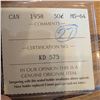 Image 3 : 1958 Canada 50 Cent Coin, ICCS MS-64, Elizabeth II