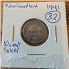 Image 1 : 1941 Newfoundland 10 Cent Silver Coin
