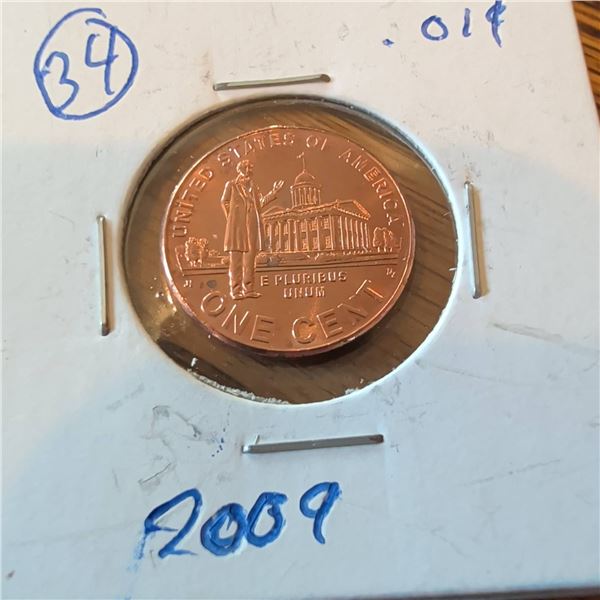 2009 Lincoln Bicentennial Penny, Presidency Reverse