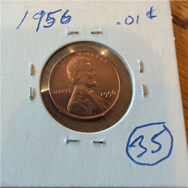 1956 Lincoln Wheat Cent Penny