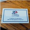 Image 4 : 2004 United States Mint 50 State Quarters Proof Set With COA