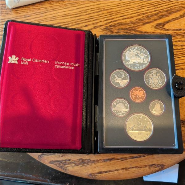 1981 Royal Canadian Mint Proof Like Coin Set in Case