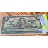 Image 1 : 1937 Bank of Canada One Dollar Note, King George VI