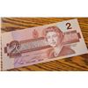 Image 2 : 10 1986 Canadian $2 Bills, Uncirculated, QEII, Bank of Canada