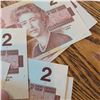 Image 6 : 10 1986 Canadian $2 Bills, Uncirculated, QEII, Bank of Canada