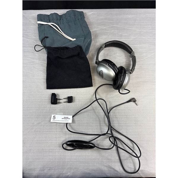 Pair of Maxwell Noise Cancellation Headphones w/ Carry Bag