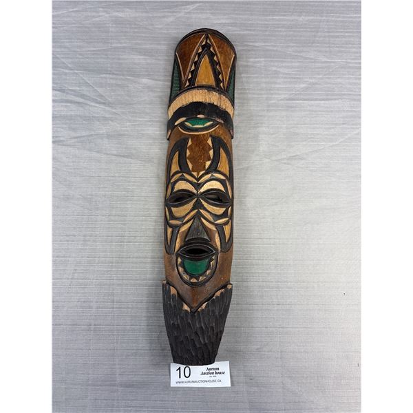 17.5" Tall Carved Mask Unsigned