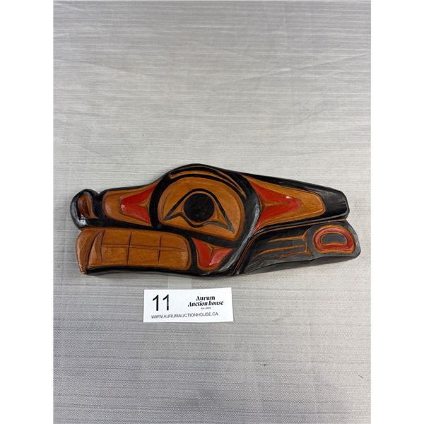 Nicely Carved and Signed West Cosat Native Carving