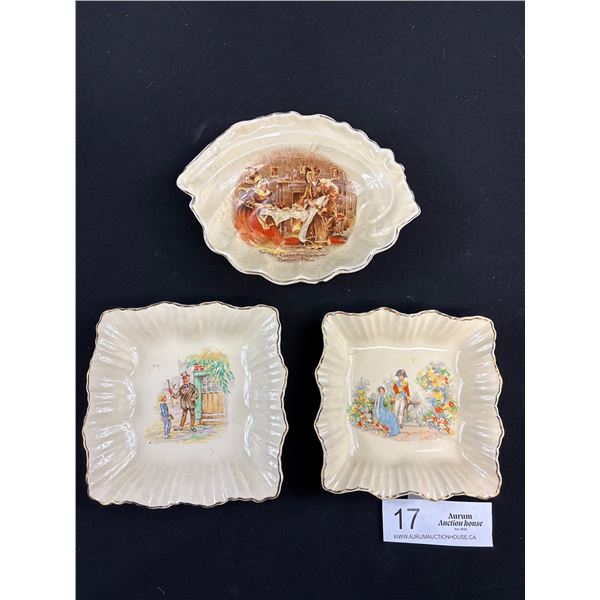 3 Vintage Bone China Dishes Made in England