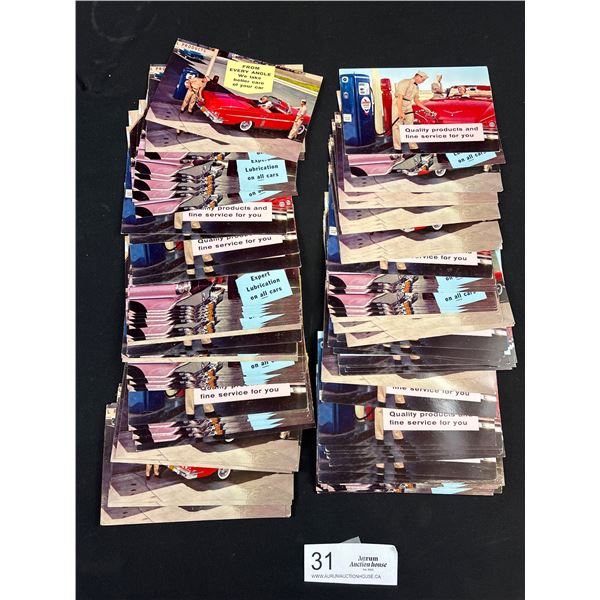 Large Lot of Collectible Chevron Gas Station Postcards