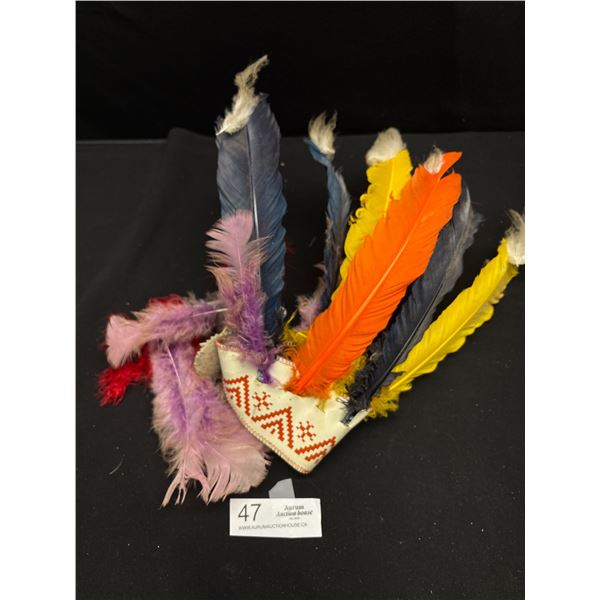 Vintage Native Headdress w/ Feathers