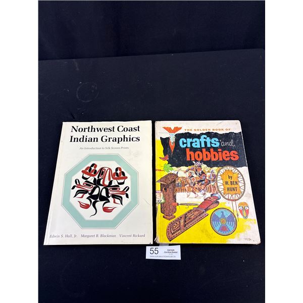 2 Vintage Hardcover Books Northwest Coast Indian Graphics and Crafts and Hobbies