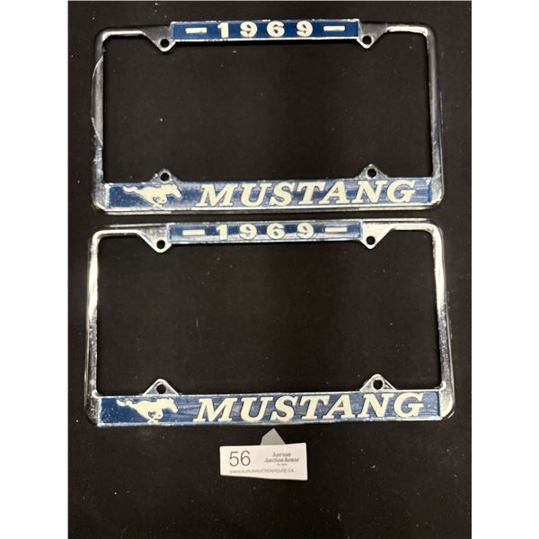 Pair of 1969 Mustang License Plate Covers