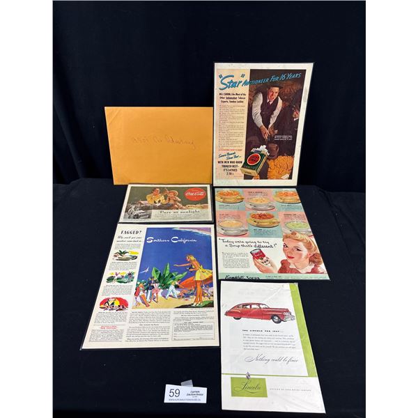 Nice Lot of Vintage Advertising Sheets