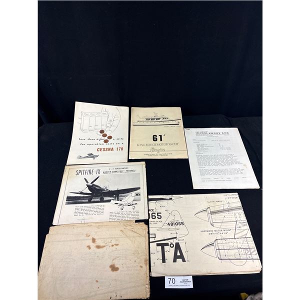 Vintage Aeroplane + Boat Plans + Guides