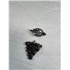 Image 4 : Victorian Black Glass Jewelry 4 Pcs (Not Complete)