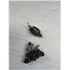 Image 5 : Victorian Black Glass Jewelry 4 Pcs (Not Complete)